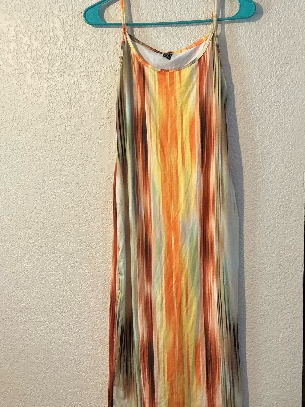 SHEIN Watercolor Midi Bodycon Dress